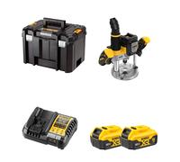 Défonceuse XR 18V DCW620NT-XJ + 2 batteries 18V 5 Ah + 1 Chargeur DCB1104-QW DEWALT