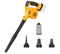 DeForce Souffleur électrique sans Fil pour Batterie Dewalt 20 V Max, souffleur 4 en 1, 3 Modes de Vitesse, 290 km/h, souffleur de Feuilles alimenté par Batterie avec Tube étendu pour Feuilles