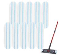 Defresit Lot de 10 serpillères de rechange pour système de serpillère Vileda H2PrO Spin Mop en microfibre, lavables, réutilisables, lavables et réutilisables, sans danger sur les sols durs