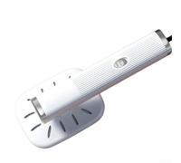 Défroisseur à main portable pour vêtements, rotatif à 180 °, fer compact pour voyage et maison, alimenté par USB avec flacon pulvérisateur, anti-plis efficace pour tissus, blanc