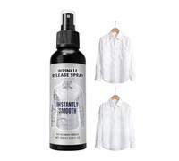 Défroisseur de plis pour vêtements, 120 ml, solution de lissage sans repassage pour textiles, spray anti-plis - pour hauts, jupes, costumes, vêtements, maison, appartement, voyage