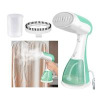 Défroisseur vapeur 1500 W - Chauffe 30 secondes - Vapeur continue - Réservoir d'eau de 300 ml - Plaque métallique - Pour vêtements, chemises, repassage vertical
