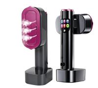 Défroisseur Vapeur Portable 1300W Rotatif à 90° avec Réservoir d'eau de 190ml, Écran Tactile LCD, 6 Modes de Vapeur et Fonction Auto-Nettoyage pour Soie, Laine, Fibres et Nylon