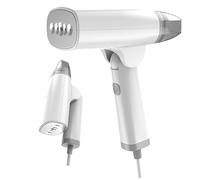Défroisseur vapeur portable, fer à vapeur pliable 1300 W, chauffage rapide en 20 secondes, brosse en tissu amovible, aucune planche à repasser nécessaire, convient pour la maison et les voyages white