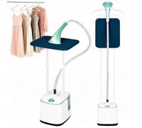 Défroisseur vapeur professionnel sur pied 2000W, 10 niveaux de vapeur, Système de repassage 2 en 1 à plat et sur cintre pour vêtements(Pearl Green)