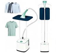 Défroisseur vapeur sur pied 2000W, 10 niveaux de vapeur, avec planche à repasser, 90 minutes de vapeur continue, pour costumes et robes(Pearl Green)