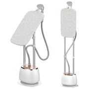 Défroisseur vapeur vertical 1800 W, défroisseur vapeur professionnel avec débit de vapeur de 42 G/S, 10 niveaux de vapeur et réservoir d'eau de 1,6 L, planche de lronage réglable et réservoir d'eau