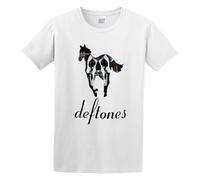 Deftone Skull Horse Unisex Crew Neck Cotton Tee Men's Short-Sleeve T-Shirts White L