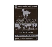 Deftones Around The FurPoster sur toile classique imperméable à la décoloration Décoration murale universelle Peinture à offrir à un ami ou un professeur 40 x 60 cm Sans cadre Style 11