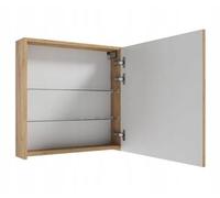 .Deftrans Armoire murale avec miroir - 60 x 60 x 15 cm - Armoire murale de salle de bain en chêne Craft - étroite et moderne