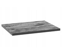 .Deftrans Plaque de lavabo 80 x 46 cm béton noir - Panneau de meuble stratifié pour meuble de salle de bain, design moderne, facile d'entretien