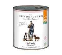 defu Nourriture pour chien | 1 x 820 g | Bio Porc Sensitiv | Menu de nourriture humide bio de qualité supérieure | Aliment complet pour chiens