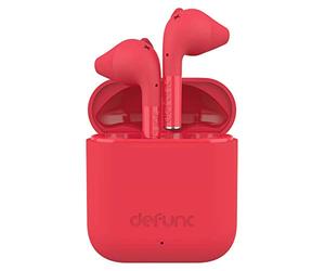 Defunc - D4212 - Ecouteurs True Go Slim Totalement sans Fil - Son Puissant - 22 h d'autonomie - Rouge