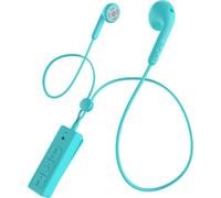 DEFUNC ** Écouteurs Bluetooth Cool Cyan Talk avec 4 Heures de Lecture, Charge Rapide de 2 Heures, Commandes d'appel/Musique Multifonction, Microphone intégré, portée Bluetooth de 10 m **Écouteurs Bon