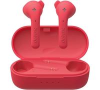 Defunc True Basic Écouteurs Intra-Auriculaires sans Fil étanches IPX4 Bluetooth 5.0 avec Micro intégré, jumelage Automatique en Une étape, Longue durée de Lecture et étui de Chargement (Rouge)