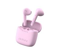 Defunc True Lite Rose - Écouteur sans Fil Bluetooth 5.3 Hi-FI Son Stéréo, Contrôle Tactile, Microphones Intégrés, 20 Heures Durée de Lecture, USB-C Charge, pour iOS et Android Telephone