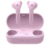 DEFUNC True Music Écouteurs Sans Fil - Son Cristallin, Microphone Haute Qualité, Batterie Longue Durée, Boîtier de Recharge Portable, Commandes Tactiles, Résistants à l'Eau et à la Transpiration, Rose