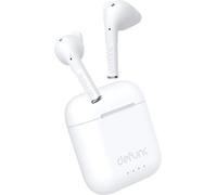 Defunc True Talk Écouteurs Intra-Auriculaires sans Fil, Microphone Annulation Bruit ENC, Bluetooth 5.2, Boîtier Recharge Rapide, Commandes Tactiles, Résiste à l'eau et à la Transpiration IPX4, Blanc