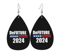 Defuture Ron Desantis 2024 Make America Floresida Boucle D'Oreille Double Face Boucles D'Oreilles Légères Boucles D'Oreilles En Cuir Pour Quotidien Femme Décorations