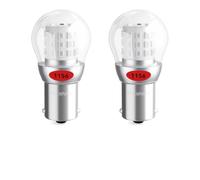 Defvnsy BA15S P21W LED Ampoule Voiture pour 12V-24V Feux de Stop, Rouge | Sans Polarité, Puces 39-SMD 3014 avec 1156 7506 R5W R10W 12498, Ampoules pour Feux Arrière et Frein - Lot de 2
