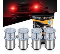 Defvnsy Lot de 4 ampoules LED P21/5W 1157 BAY15D, 900 lm super lumineuses, 12 V 24 V pour feux de freinage rouges 1016 1034 7528 2057 2357, ampoule de rechange pour feu stop, feu arrière, feu arrière