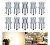 Defvnsy P21W 1156 BA15S Ampoules LED, Non-Polaire Blanc Chaud Super Lumineux Ampoule 12V, 2016 39SMD 1141 1003 7506 Ampoule de Remplacement LED pour RV Remorque Bateau Motorhome Eclairage Intérieur