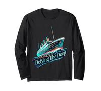 Defying The Deep Aquarelle Ocean Liner Vintage Ship 1912 Manche Longue