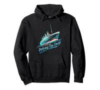 Defying The Deep Aquarelle Ocean Liner Vintage Ship 1912 Sweat à Capuche
