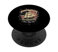Defying Tyranny Since Day One Vintage Nautical Ship (Défier PopSockets PopGrip Adhésif