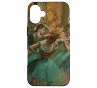 Degas Coque pour téléphone Motif Danseuses Rose/Vert Coque pour iPhone 16 Plus