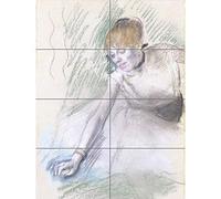 Degas Dancer Drawing XL Giant Panel Poster (8 Sections) Danseur Dessin Affiche