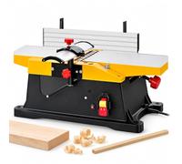 Dégauchisseuse de table de 6 pouces, largeur de rabotage de 150 mm | Raboteuse, aplatit les surfaces de bois rugueuses, moteur 12 000 tr/min, clôture 90-135°