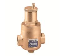 Caleffi Séparateur de microbulles discales 551006 2000 "Respirateur IT, avec raccord de vidange