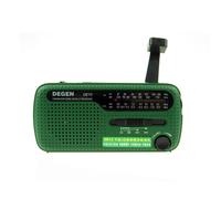 DEGEN-DE13 Radio FM AM SW à manivelle,énergie solaire,radio rétro d'urgence,récepteur mondial,radio portable,dynamo,A0798A