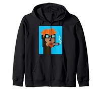 Degen Smokers Club #268 NFT Ravencoin Generative Pixel Art Sweat à Capuche