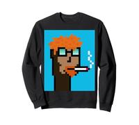 Degen Smokers Club #268 NFT Ravencoin Generative Pixel Art Sweatshirt