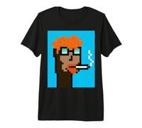 Degen Smokers Club #268 NFT Ravencoin Generative Pixel Art T-Shirt Haut de Gamme