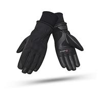 DEGEND Corvus | Gants Moto en Cuir Imperméables d'hiver pour Hommes | Double Poignet Élastiquée Respirante et Coupe-Vent - Gants Cuir avec Doublure Thermique en 3M Thinsulate - Homologué CE Taille S