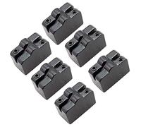 Deger 1 de 6 pièces de selle en corde de pont de guitare noire pour guitare sans tête de pont TréMolo Accessoires de guitare