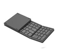 Deger Clavier Bluetooth pliable, clavier sans rechargeable via USB pour iOS, Android, PC Laptop Smartphone-Gris
