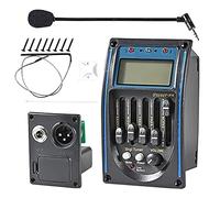Deger Égaliseur d'égaliseur à 5 bandes, syntoniseur piézoélectrique de préampli de guitare avec écran LCD de microphone
