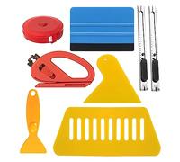 Deger Kits d'outils à gratter pour l'installation de papier peint, autocollants en vinyle pour carrelage, outils pour couper les panneaux muraux pour décoller et coller