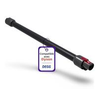 DEGG Tube Télescopique - Compatible avec Aspirateurs Dyson V7, V8, V10, V11 et V15, Tube d’extension 32mm, Tube d’aspiration Pièces de Rechange, Accessoires d’aspirateur - Couleur: Noir