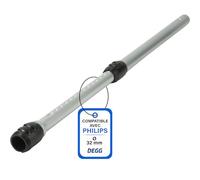 DEGG® Tube Télescopique, Compatible avec Aspirateurs Philips, 32mm | Pour Performer Expert et Marathon, Tube de Rallonge, Tube d'Aspiration, Pièces de Rechange, Accessoires pour Aspirateur