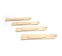 Deggelbam Quatre mini skis en bois véritable, plaques de montage pour nos verres de ski, verres à liqueur comme verre à ski, après-ski, cabane alpine, cabane de ski