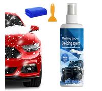 Dégivrant de pare-brise - Agent de fonte de neige - 100 ml - Spray multifonction | Formule de dégivrage rapide - Outil de protection des vitres de voiture pour camping-car, camion, garage, autoroute