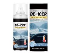 Dégivrant pour pare-brise - 100 ml - Action rapide - Nettoyant de neige pour voiture - Pour l'hiver, le gel, le réfrigérateur, le congélateur et l'extérieur