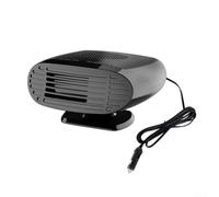 Dégivreur de chauffage de voiture, 150 W, 12 V/24 V, ventilateur de refroidissement pour tableau de bord avec support réglable à 360 degrés, dégivreur de pare-brise et purificateur d'air (12 V)