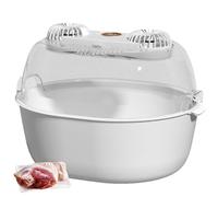 Dégivreur de conservation des aliments, 4 en 1, double ventilateur, machine de décongélation, panier de service avec panier égouttoir pour steak, plateau de décongélation rapide pour la maison et la