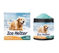 Déglaçant Sans Danger Pour Les Animaux Domestiques - Fondant À Glace Au Sel D'allée, 100 G De Sel De Neige Fondant À Glace Respectueux Des Animaux, Sel Vert Pour Le Déneigement Et Le Déglaçage